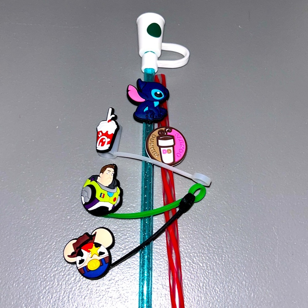 Straw charm and topper bundle